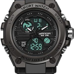 Men's Military Multifunction Quartz Watch  Stopwatch, Alarm, LED Backlight,